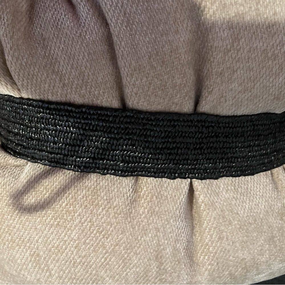 Elegant Black Woven stretch wicker Belt size 1X - Picture 6 of 14